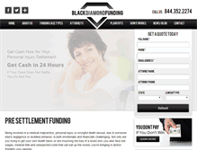 Tablet Screenshot of blackdiamondfunding.com